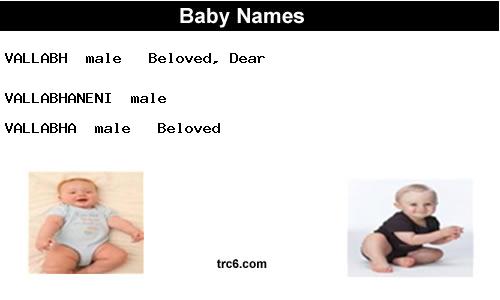 vallabh baby names